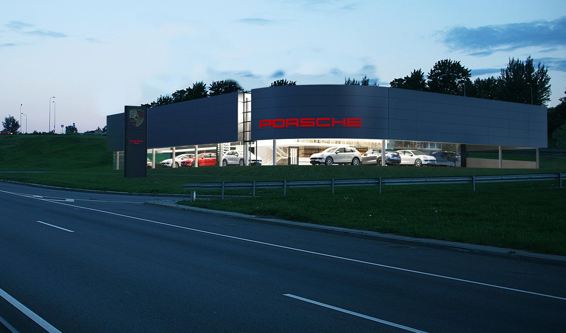BEKA Referenz Porsche, Vilnius - Außenansicht